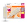 Osram Superstar műanyag búra/17,5W/2452lm/2700K/R7s dimmelhető LED ceruza izzó