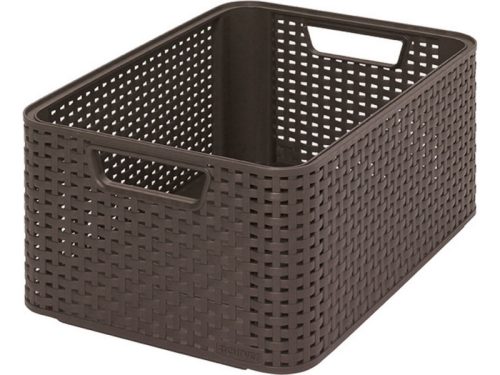 Curver 205844 205844 "STYLE" M MÉRETŰ RATTAN KOSÁR (18L) Sötétbarna