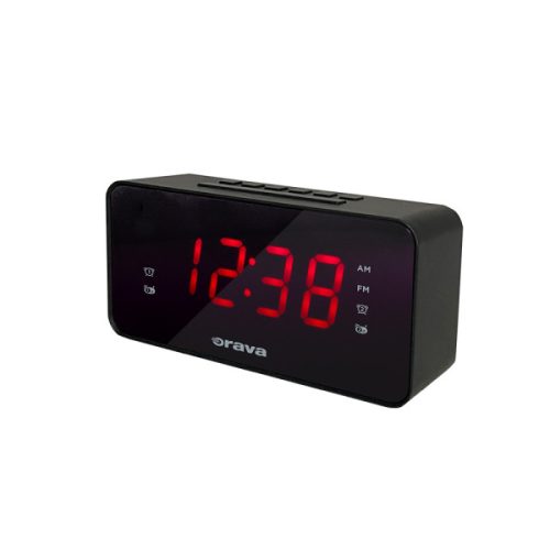 Orava RBD-613 Rádiós Ébresztőóra Nagy Piros LED Kijelzővel, SLEEP, SNOOZE