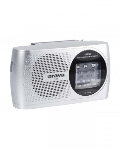 Orava T-120S Rádió AM/FM/SW 230V/2xR20 elem ezüst